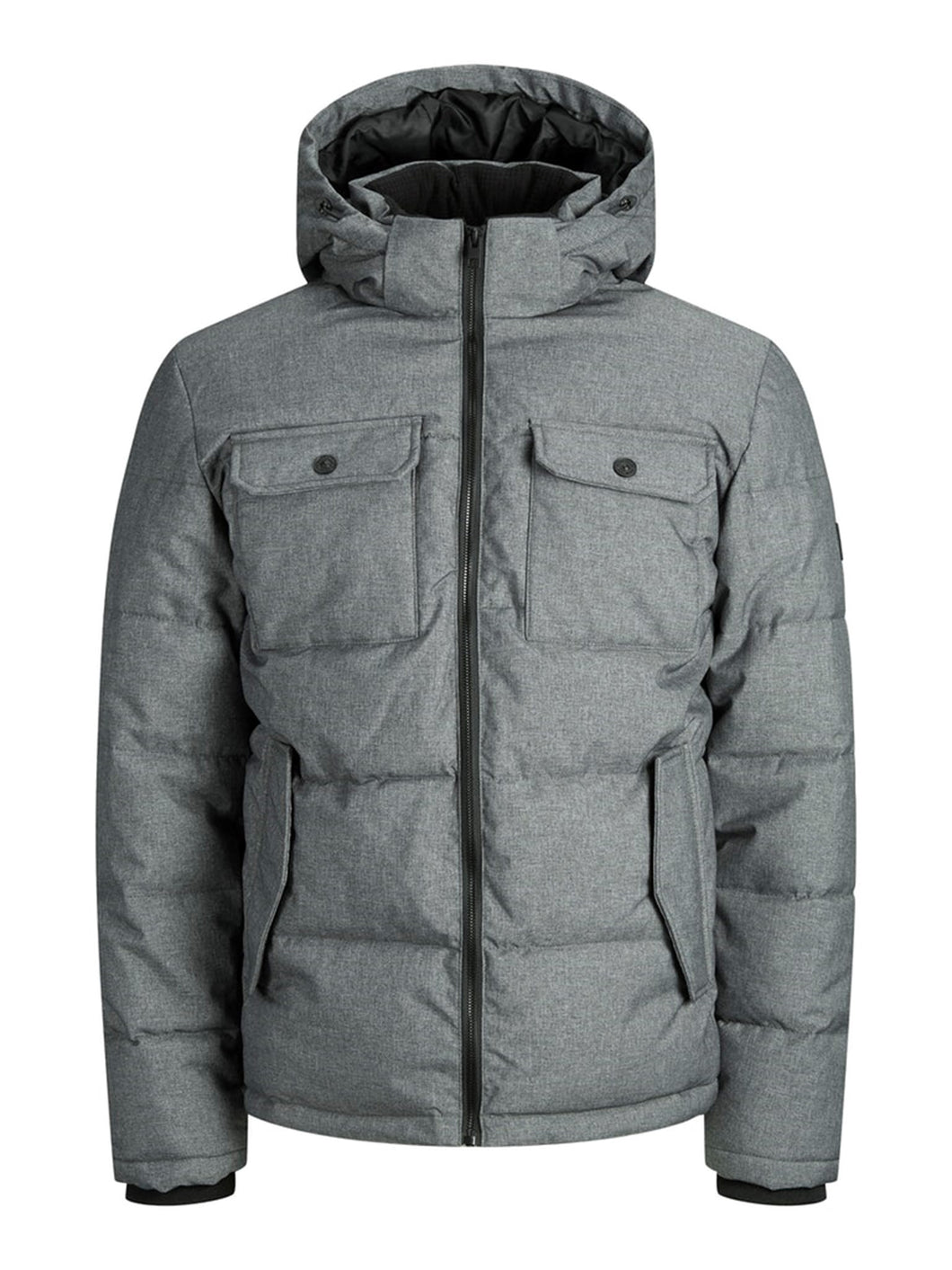 Ronald Puffer Jacket - Dark Grey Melange - Jack & Jones - Grey