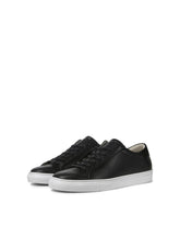 Load image into Gallery viewer, Corey Leather Sneakers - Black - Jack &amp; Jones - Black
