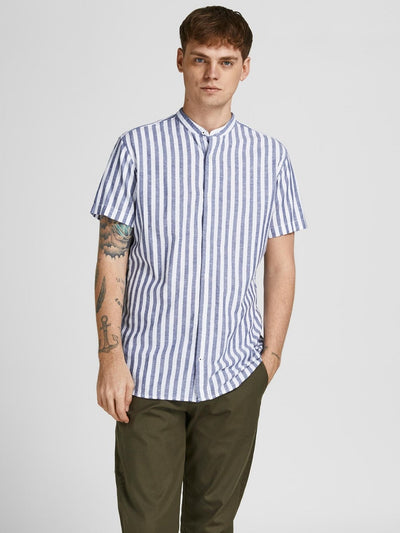 Summer Band Shirt - Navy Peony - Jack & Jones - Blue