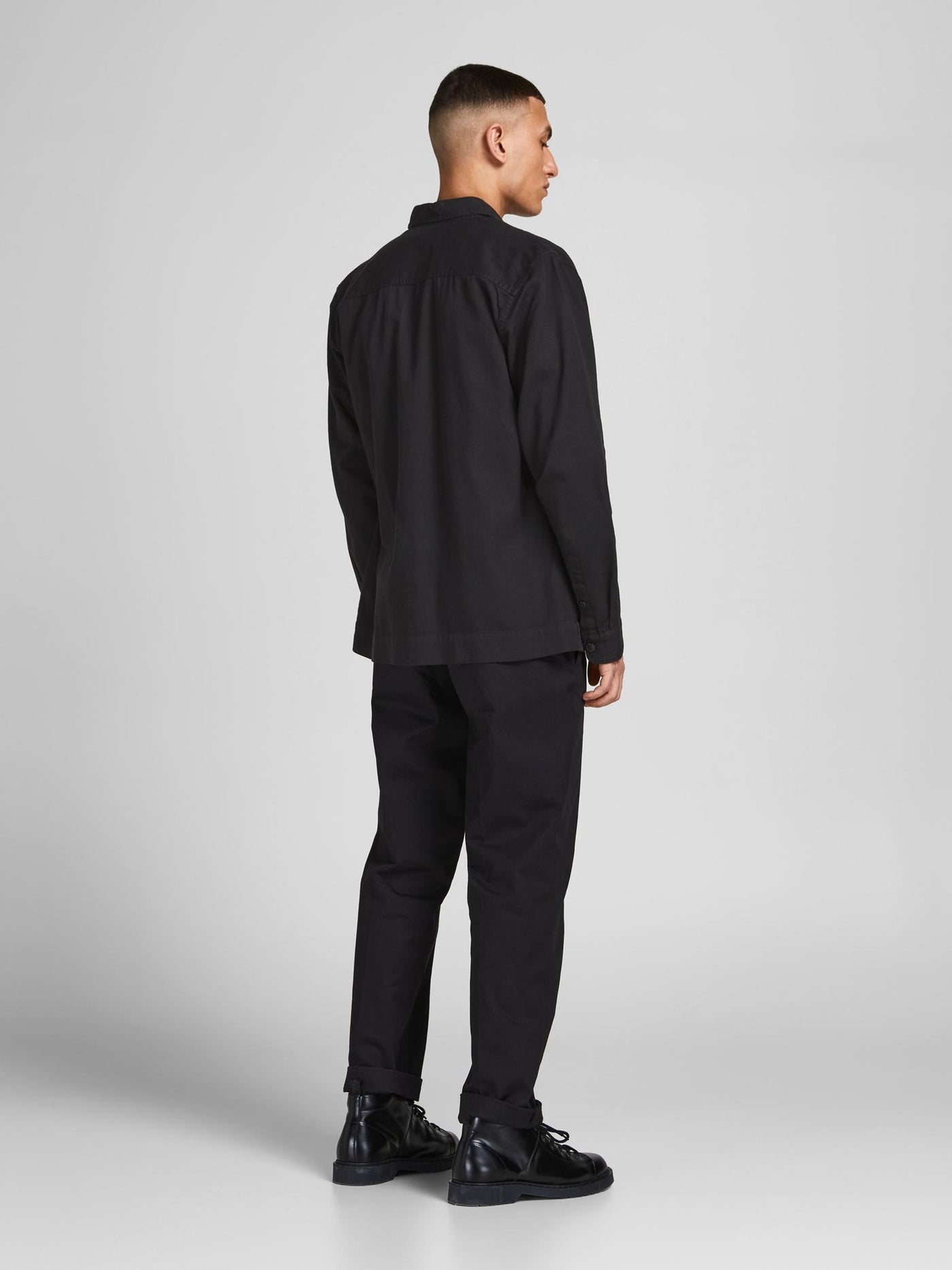 Logan Linen Overshirt - Black - Jack & Jones - Black 7