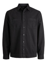 Cargar imagen en el visor de la galería, Logan Linen Overshirt - Black - Jack &amp; Jones - Black 3
