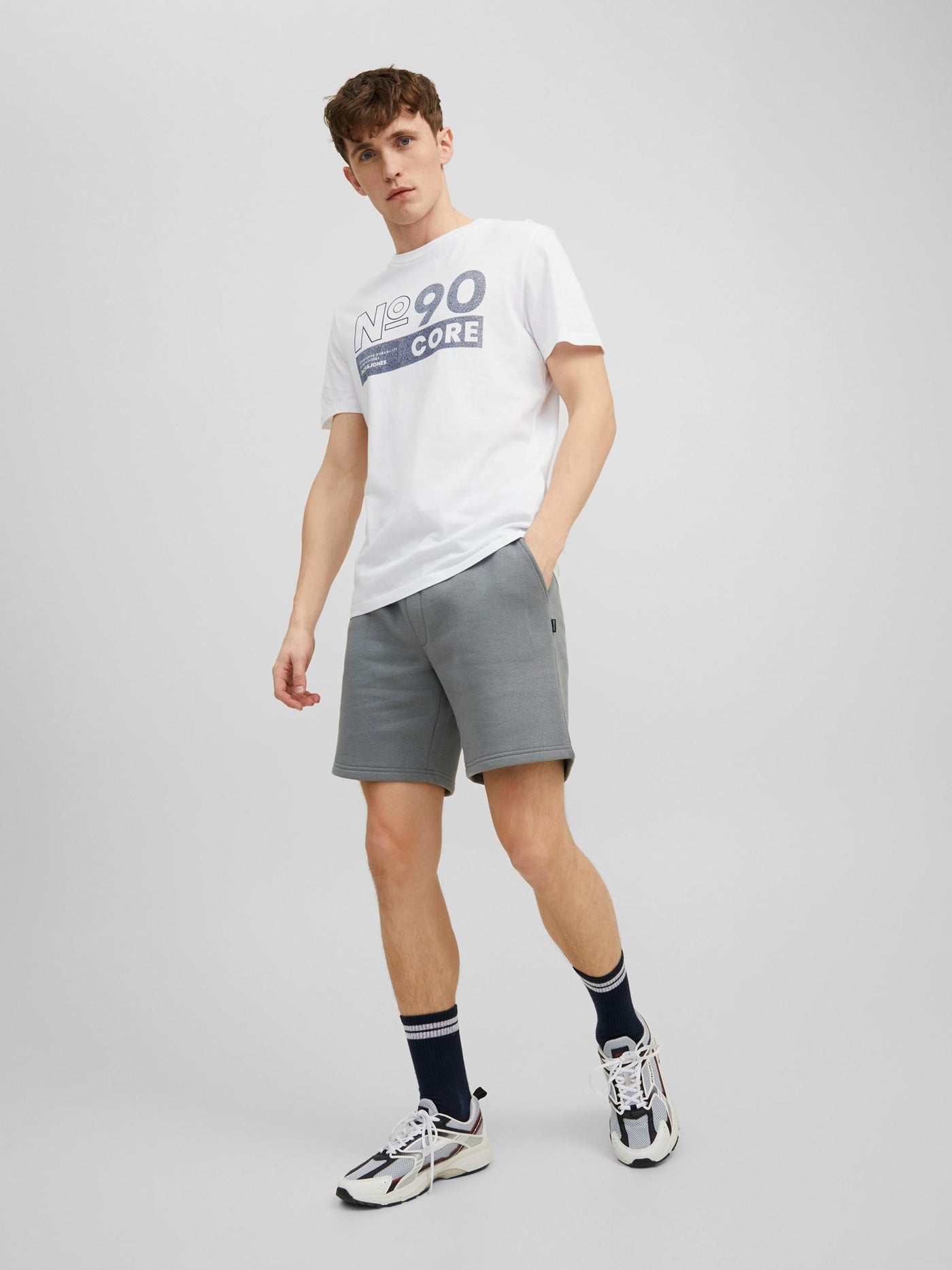 Star Sweat Shorts - Sedona Sage - Jack & Jones - Grey 5