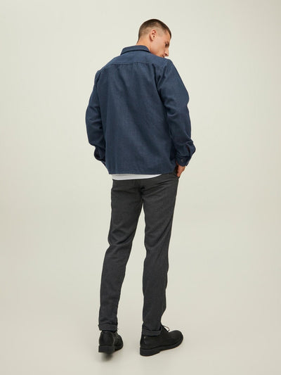 Mark Twill Overshirt - Navy Blazer - Jack & Jones - Blue 6