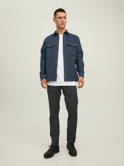 Mark Twill Overshirt - Navy Blazer - Jack & Jones - Blue 3