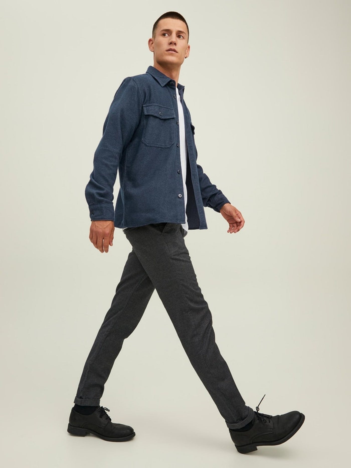 Mark Twill Overshirt - Navy Blazer - Jack & Jones - Blue 4