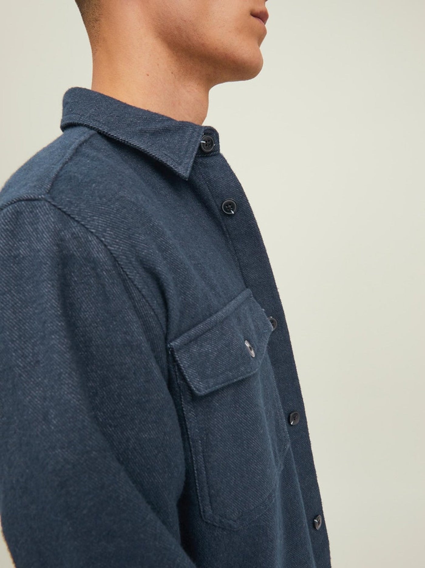 Mark Twill Overshirt - Navy Blazer - Jack & Jones - Blue 5