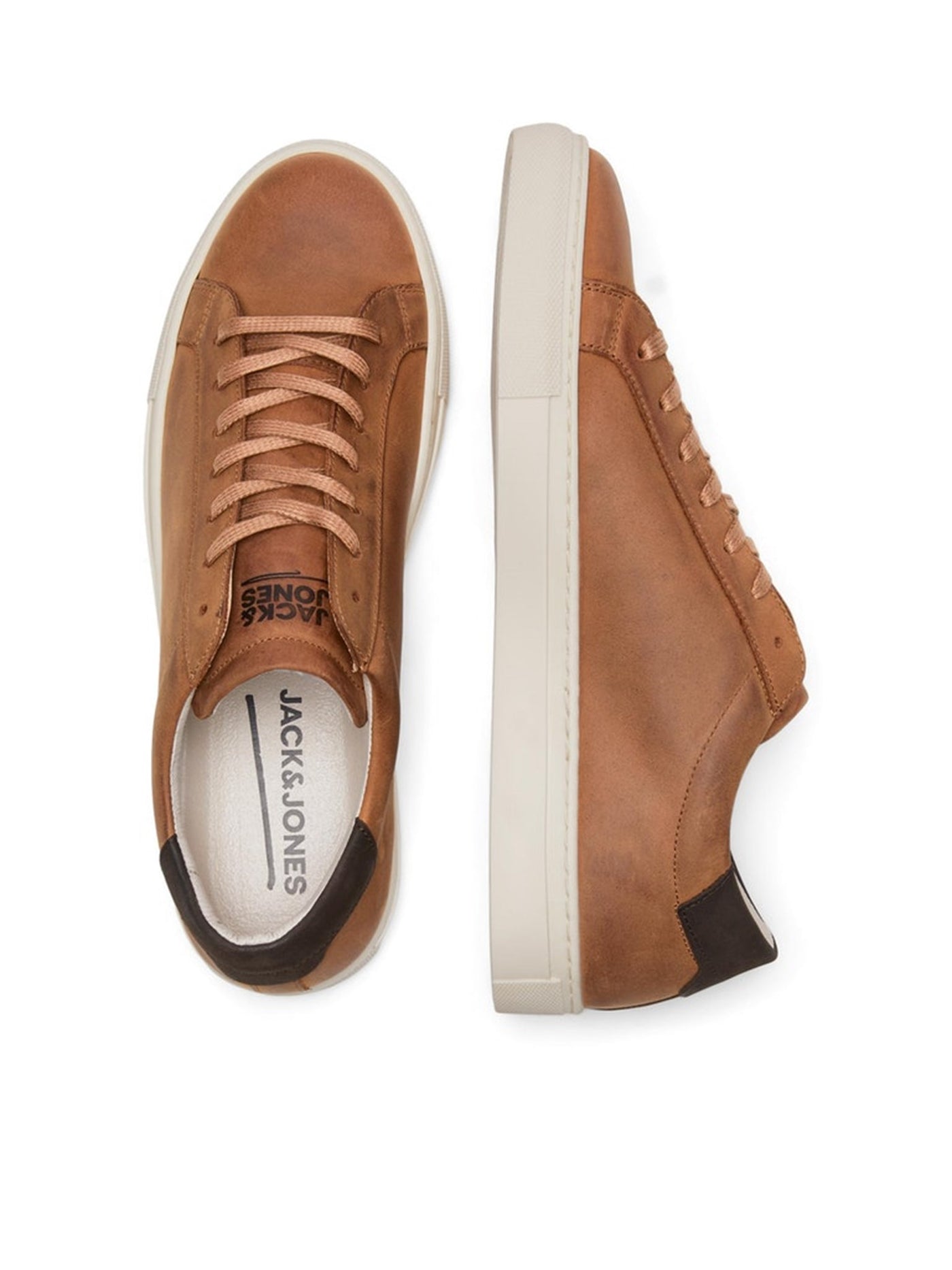 Corey Leather Sneakers - Cognac - Jack & Jones - Brown 2