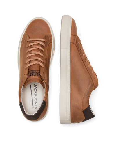 Corey Leather Sneakers - Cognac - Jack & Jones - Brown 2