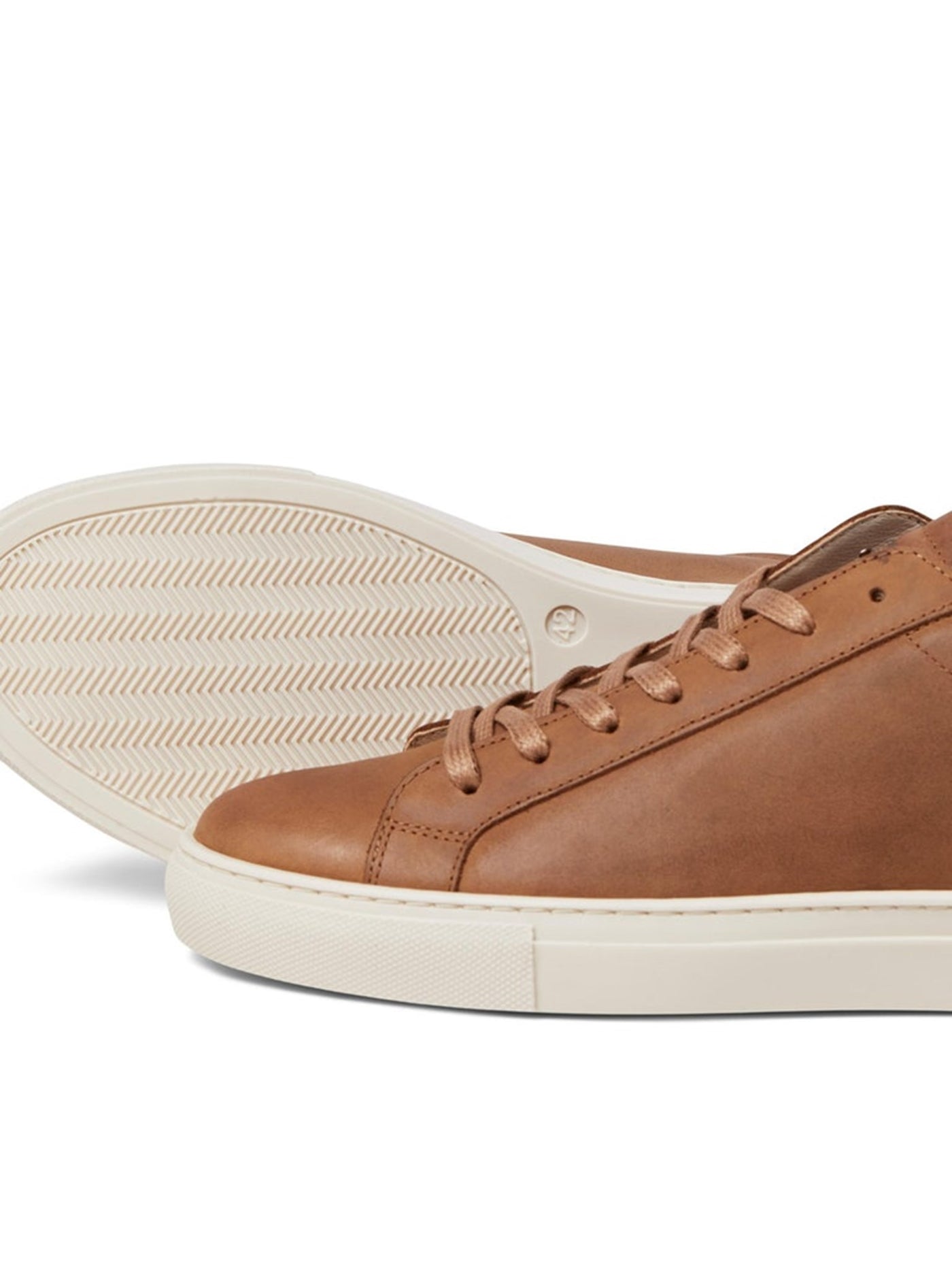 Corey Leather Sneakers - Cognac - Jack & Jones - Brown 3