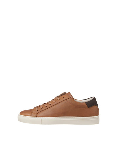 Corey Leather Sneakers - Cognac - Jack & Jones - Brown 4