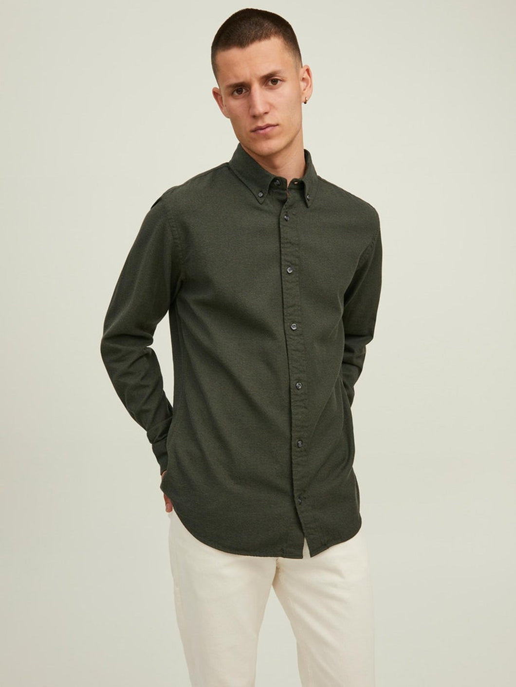 Brook Grindle Shirt - Forest Night - Jack & Jones - Green