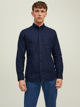 Afbeelding in Gallery-weergave laden, Brook Grindle Shirt - Perfect Navy - Jack &amp; Jones - Blue
