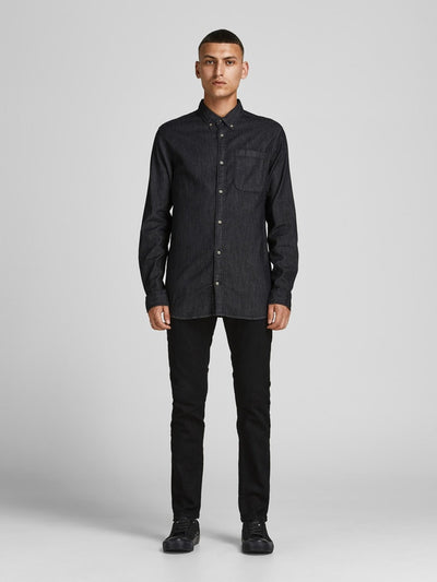 Brook Denim Shirt - Black Denim - Jack & Jones - Black 2