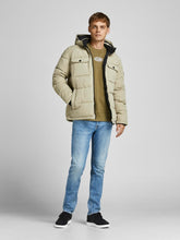 Load image into Gallery viewer, Ronald Puffer Jacket - Crockery - Jack &amp; Jones - Khaki 3
