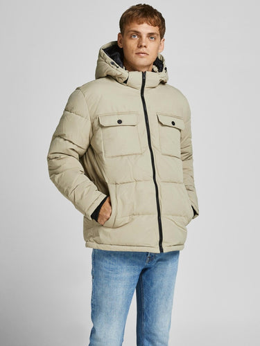 Ronald Puffer Jacket - Crockery - Jack & Jones - Khaki