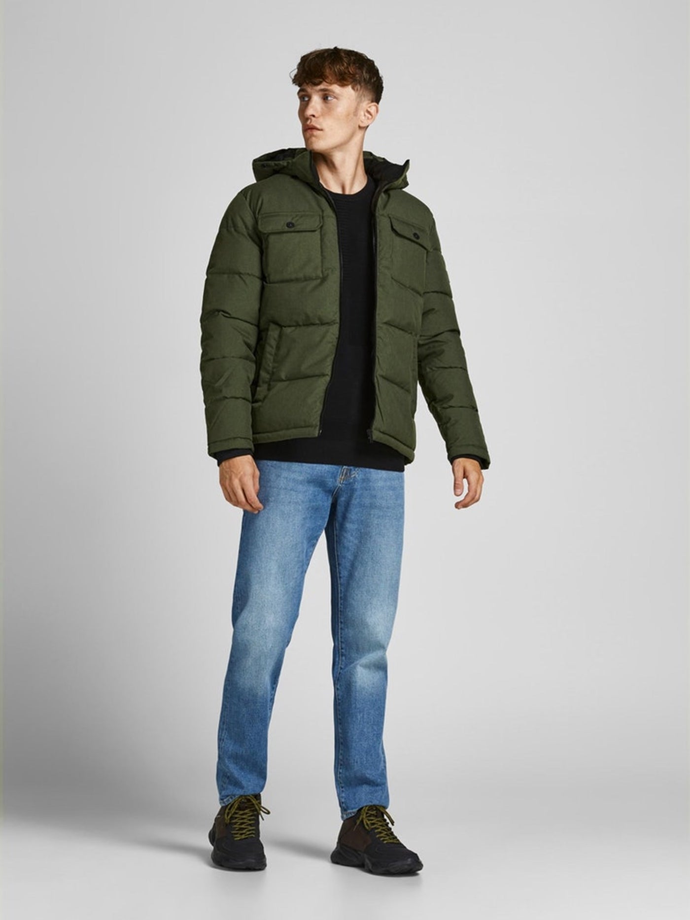 Ronald Puffer Jacket - Forest Night - Jack & Jones - Green 3