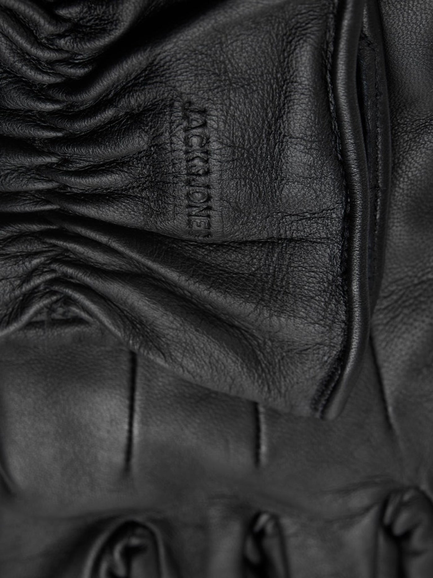 Montana Leather Gloves - Black - Jack & Jones - Black 3