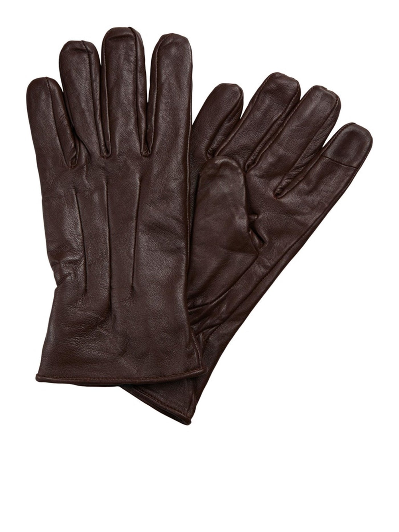 Montana Leather Gloves - Dark Earth - Jack & Jones - Brown