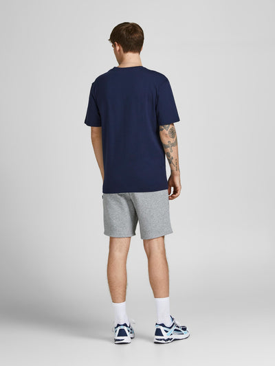 Star Sweat Shorts - Light Gray Melange - Jack & Jones - Grey 5