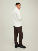 Carregar imagem no visualizador da galeria, Half Zip Knit - Egret - Jack &amp; Jones - White 5
