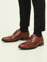 Load image into Gallery viewer, Raymond Leather Sko - Cognac - Jack &amp; Jones - Brown
