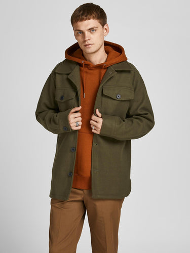 Ollie Shirt jacket - Olive Night - Jack & Jones - Green