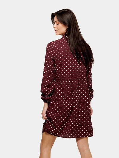 Printed Shirt Dress - Red - Jacqueline de Yong - Red 5