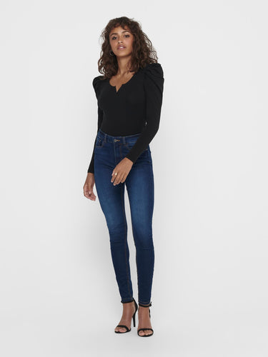 Performance Jeans - Blue denim (high-waist) - Jacqueline de Yong - Blue