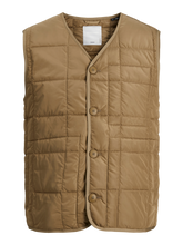 Load image into Gallery viewer, Rocco Quilted Vest - Khaki - Jack &amp; Jones - Khaki 2
