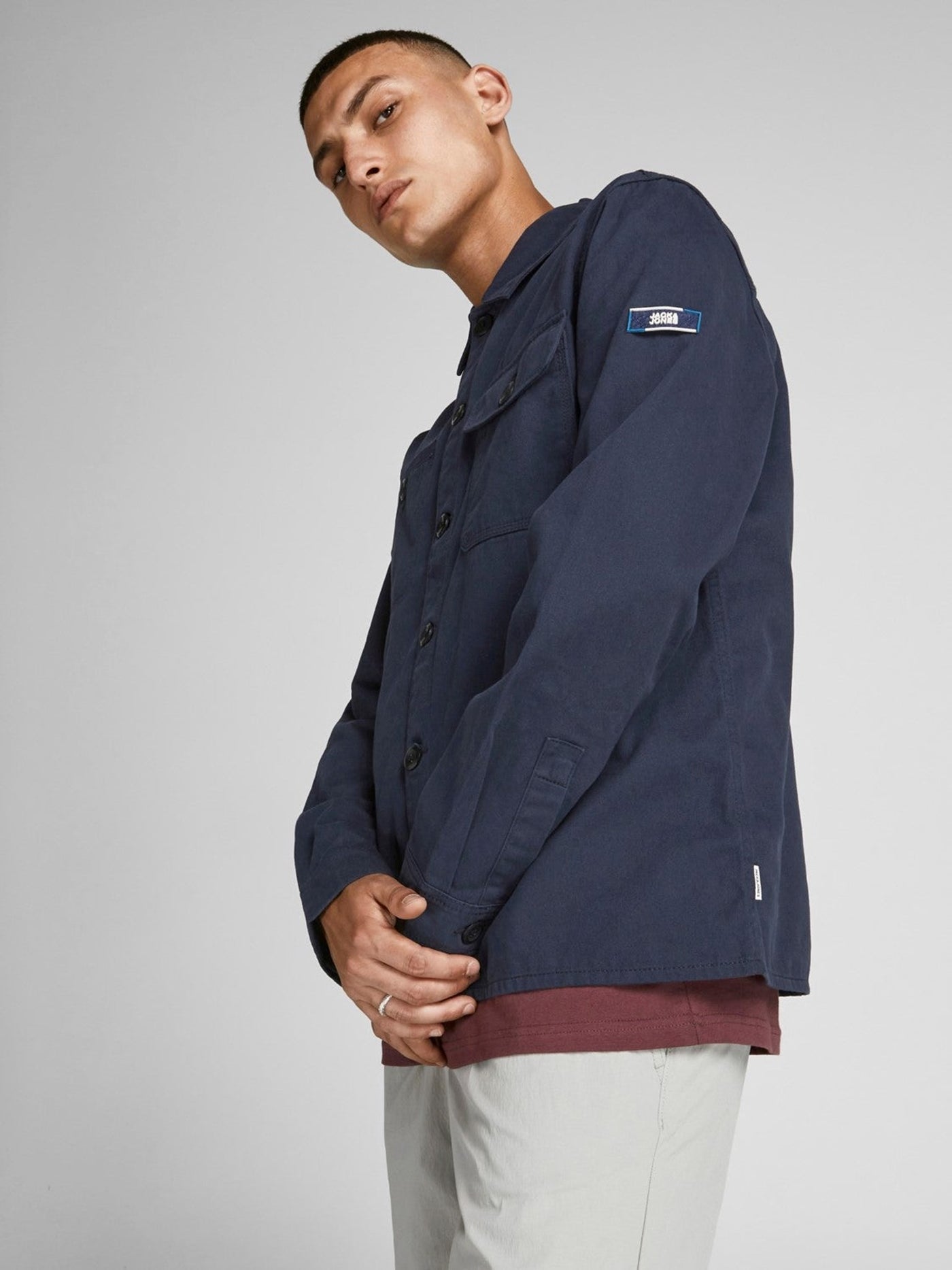 Coben Overshirt - Navy Blazer - Jack & Jones - Blue 5