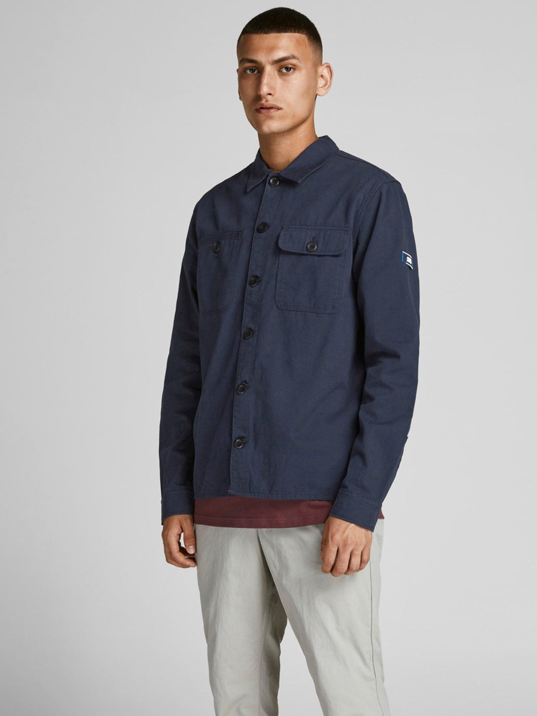 Coben Overshirt - Navy Blazer - Jack & Jones - Blue