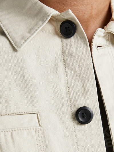 Coben Overshirt - Moonbeam - Jack & Jones - White 5