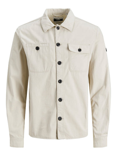 Coben Overshirt - Moonbeam - Jack & Jones - White 2