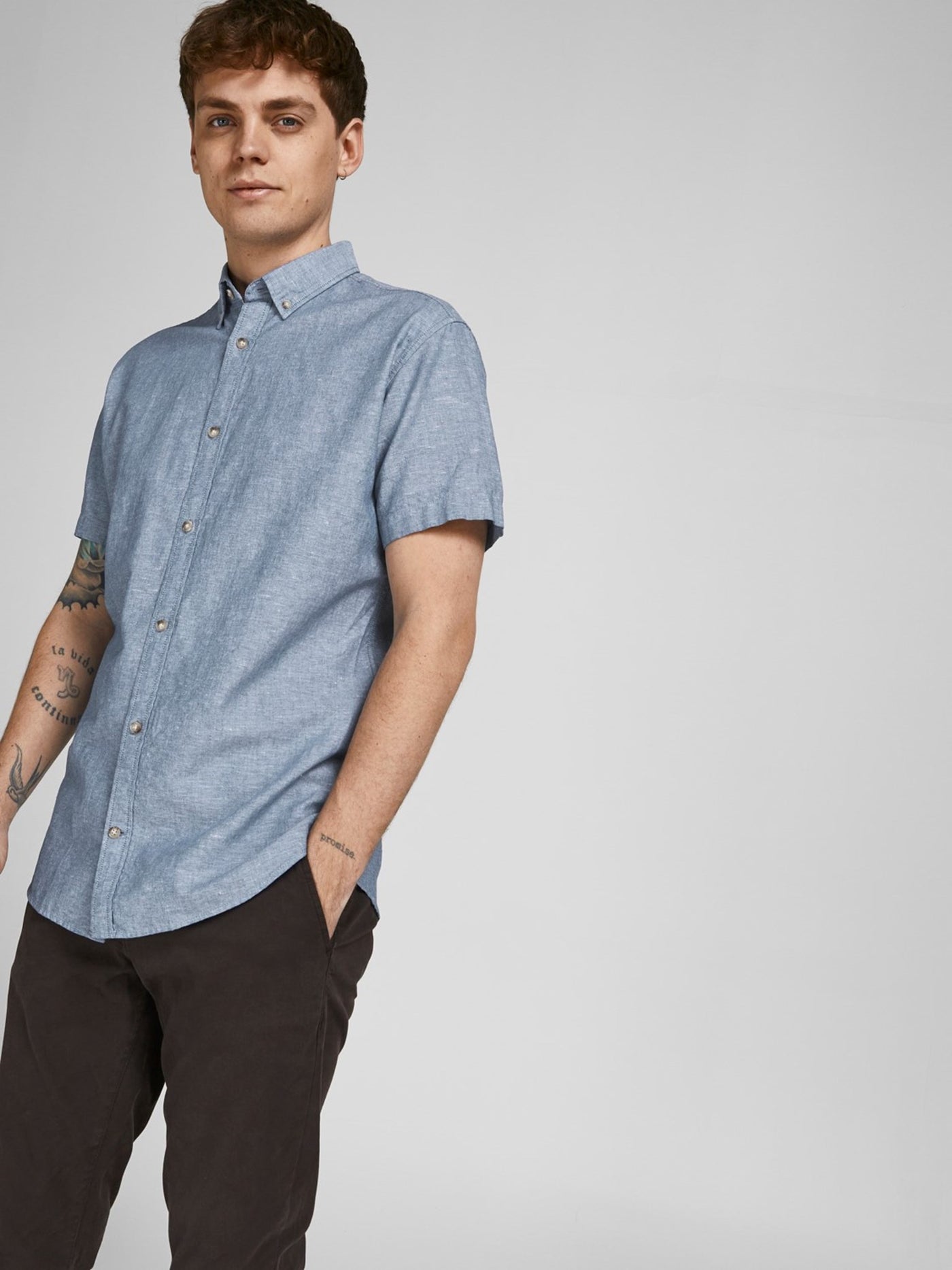 JJ Summer Shirt - Faded Denim - Jack & Jones - Blue 3