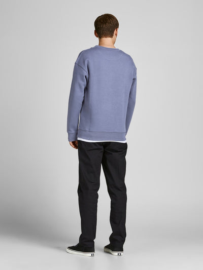 Star Basic Sweat Crew Neck - Grisaille - Jack & Jones - Blue 4