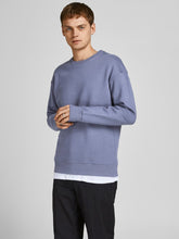 Load image into Gallery viewer, Star Basic Sweat Crew Neck - Grisaille - Jack &amp; Jones - Blue
