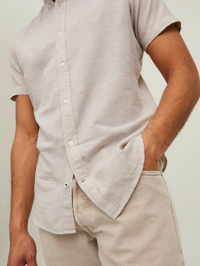 Summer Band Shirt - Crockery - Jack & Jones - Khaki 4