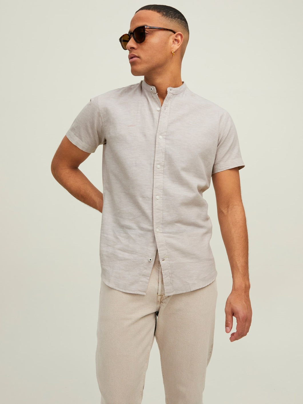 Summer Band Shirt - Crockery - Jack & Jones - Khaki