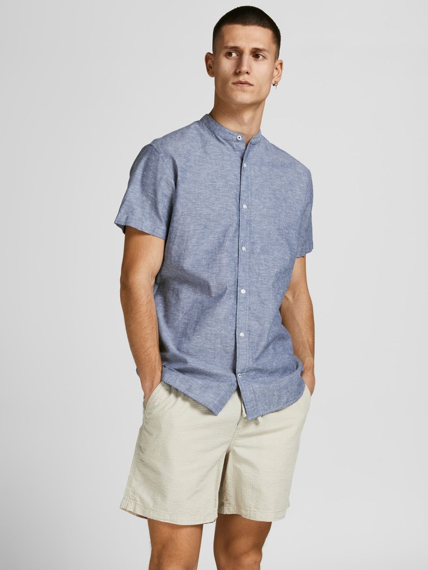 Summer Band Shirt - Faded Denim - Jack & Jones - Blue