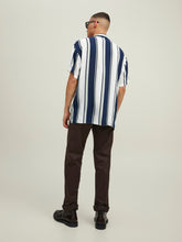 Charger l&#39;image dans la galerie, Malibu Resort Striped Shirt - Swamp - Jack &amp; Jones - Blue 6
