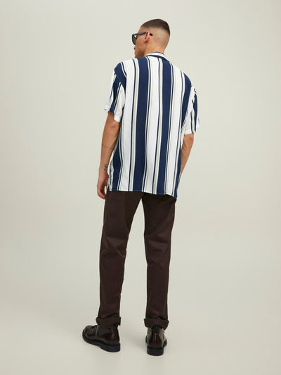 Malibu Resort Striped Shirt - Swamp - Jack & Jones - Blue 6