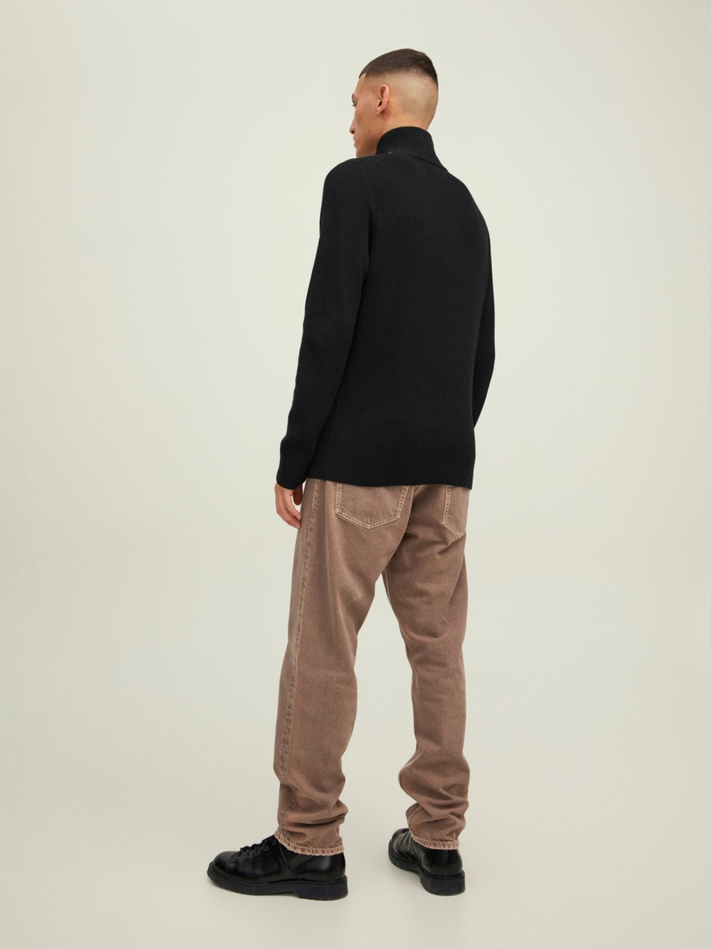 Half Zip Knit - Black - Jack & Jones - Black 5