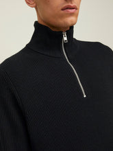 Charger l&#39;image dans la galerie, Half Zip Knit - Black - Jack &amp; Jones - Black 2
