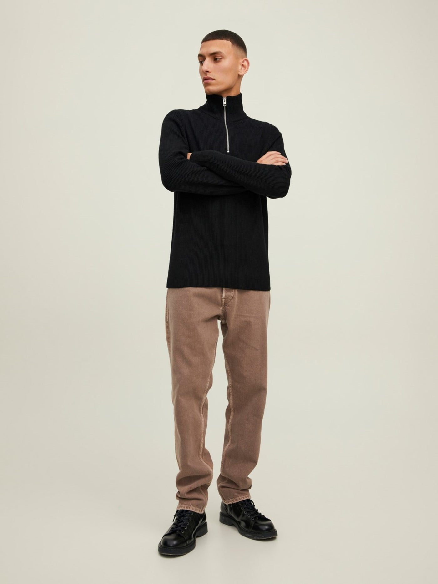 Half Zip Knit - Black - Jack & Jones - Black 4