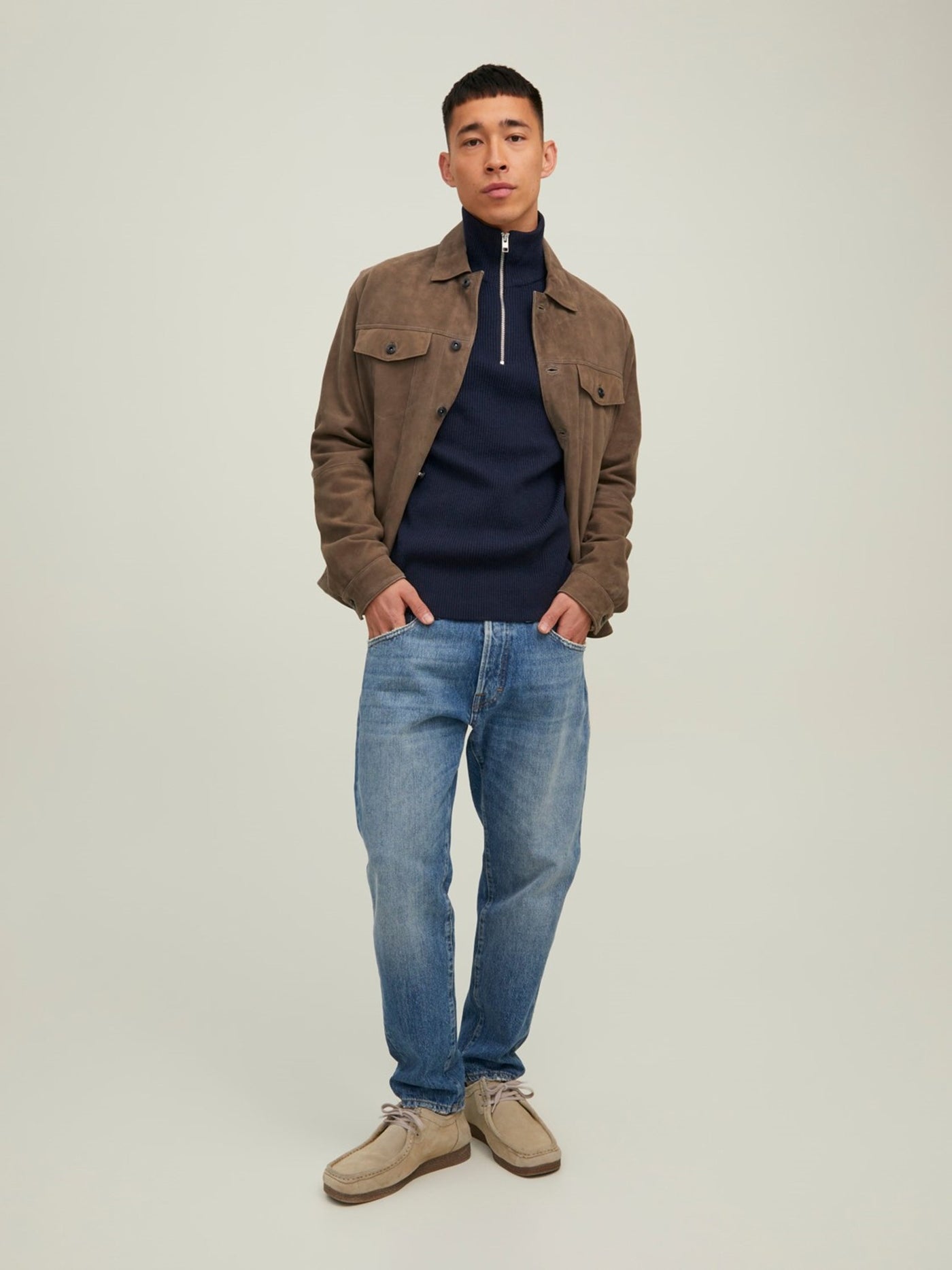 Half Zip Knit - Maritime Blue - Jack & Jones - Blue 5