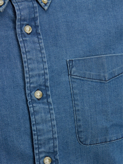 Brook Denim Shirt - Medium Blue Denim - Jack & Jones - Blue 2