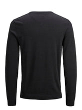 Carregar imagem no visualizador da galeria, Basic knit v-neck - Black - Jack &amp; Jones - Black 6
