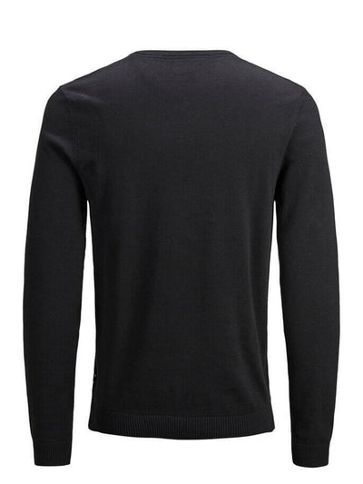 Basic knit v-neck - Black - Jack & Jones - Black 6