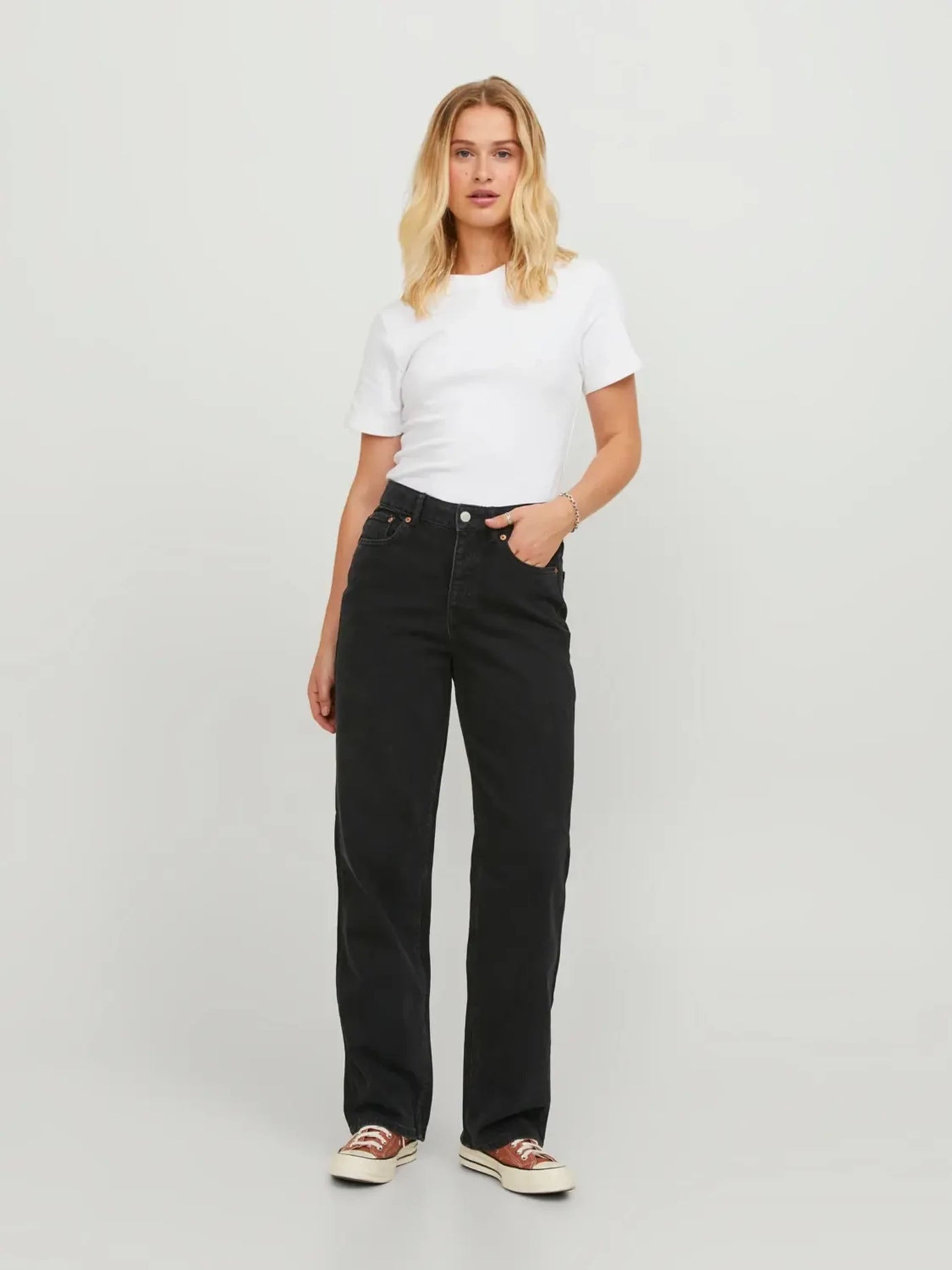 The Original Performance Loose Jeans - Black Denim - TeeShoppen - Black 2