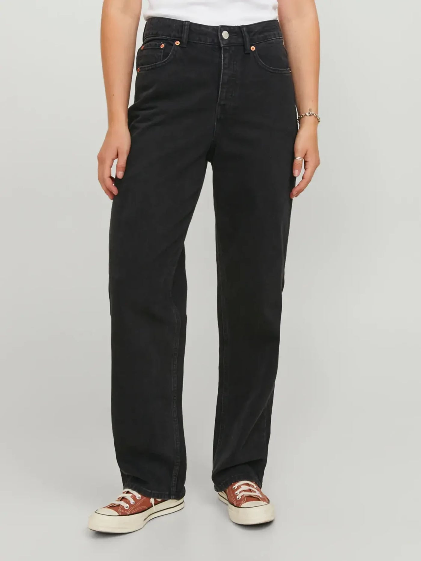 The Original Performance Loose Jeans - Black Denim - TeeShoppen - Black